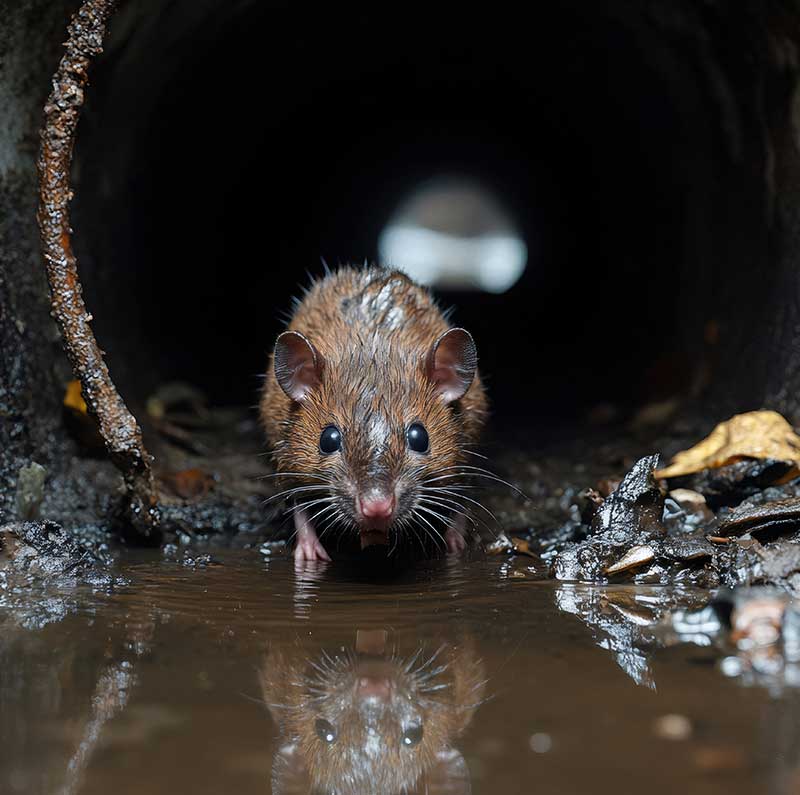 rat brun -