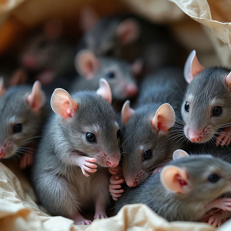 Combien de petits peut avoir un couple de rats par an ? croissance rats -